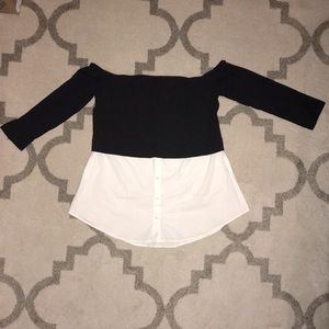 City Chic - Off-the-Shoulder Duo Top - Plus Size